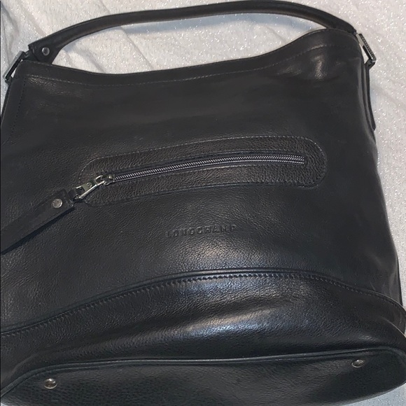 longchamp leather hobo